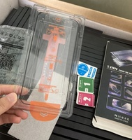 Protecteur d'écran automatique en verre trempé A ++ 3D Radian, outil d'installation anti-espion sans poussière, anti-rayures pour iPhone 12