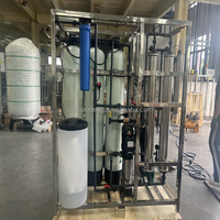 Équipement de purification d'eau de puits assemblé en une heure avec taux de dessalement de 98 %, pompe centrale et purificateur d'eau potable