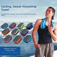 Nouvelle serviette de sport rafraîchissante pour activités de plein air, emballée en EVA – Polyester absorbant la transpiration, séchage rapide, effet glace ; impression de logo disponible