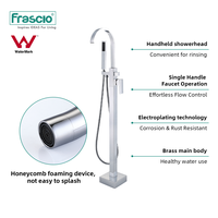 Frascio moderne salles de bains douches en laiton robinet de douche pour baignoire or Rose robinet salle de bain tête douche colonne robinet ensemble