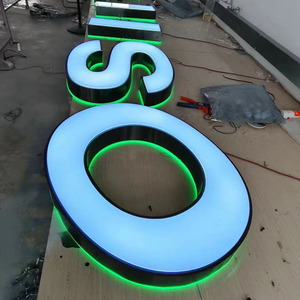 Bán buôn LED thắp sáng Acrylic Bảng chữ cái thư ký tùy chỉnh lớn 3D nhựa acrylic chữ dẫn illumin Đăng - Product Image 2