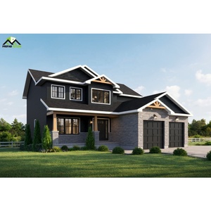 Belle maison de campagne préfabriquée modulaire Garage à structure en acier pour villégiature B & B Villa Résidence Hôtel Chambre à coucher - Product Image 1