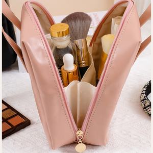 Vente en gros de sacs à cosmétiques à manche carré, voyage pour femmes, organisateur de maquillage portable, sacs à cosmétiques de luxe pour femmes, <span class=keywords><strong>pochette</strong></span> de maquillage - Product Image 3