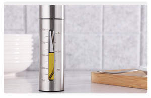 BBQ Custom Spray <b>Bottle</b> Stainless Steel Olive Oil Sprayer Set With Cleaning <b>Brush</b> & Funnel for Cooking - Product Image 3