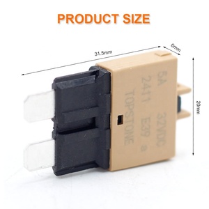 DC 32V 5A Mini <strong>Blade</strong> Fuse <strong>Circuit</strong> <strong>Breaker</strong> Automatic Reset &amp; Waterproof for Electronic Equipment Plastic Material - Product Image 2