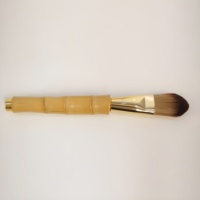 Ensemble de pinceaux de maquillage en bambou sans plastique, éco-responsable, pour marques de beauté durables, vente directe d'usine
