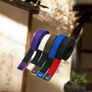 Cinturones de Jiu Jitsu Premium Aprobados por la IBJJF, Cinturones Gruesos con Costuras Multirrejilla, Cinturones de Karate y Judo con Bordado Personalizado, Fabricante de Cinturones Gi - Product Image 2