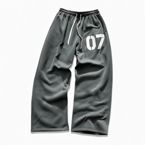 Hot Sale Sweat <b>Trousers</b> Oversized <b>Men</b> Jogger <b>Baggy</b> Wide Leg Swat Jogger Elastic Waist Flared Pants for <b>Men</b> 2026 New Arrival - Product Image 5