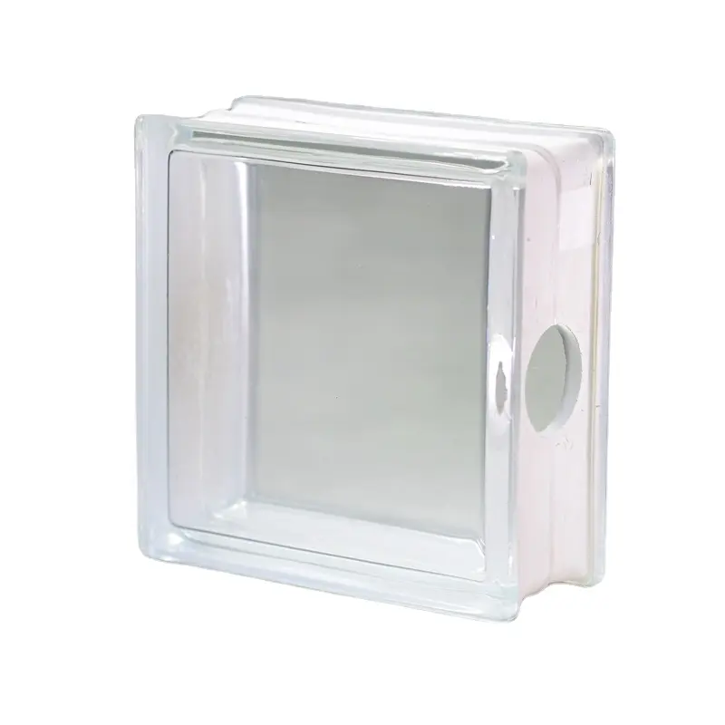 Blok hücresel cam üreticisi 190x190x80mm açık cam düz cam dekorasyon içi boş Mix dekoratif malzemeler kaybetmek parça KST