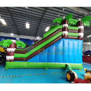 Château gonflable dinosaure jurassique avec toboggan, structure gonflable commerciale, aire de jeux gonflable pour enfants, équipement de parc - Product Image 3