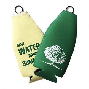 Wholesale Sublimation Long Neck 330Ml Insulator Neoprene Stubby <b>Cooler</b> Holder Keep <b>Drink</b> Cold Beer Bottle With Zipper - Product Image 5