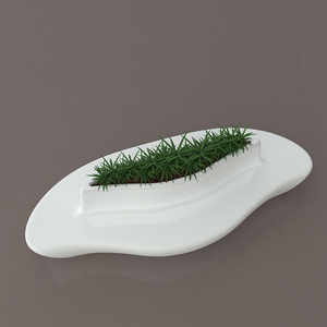 Y626 decoración de arte moderno al aire libre Hospital jardín espera salón silla mango en forma de maceta silla fibra de vidrio para escuela pública - Product Image 1