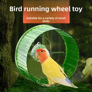 Pappagallo ruota che corre giocattolo di piccole forniture di animali per il tapis roulant per uccelli esercizio auto-intrattenimento per alleviare lo Stress per le calette - Product Image 3