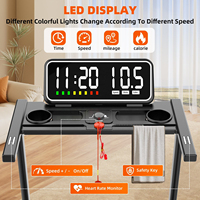 Caminadora Plegable Eléctrica Portátil de Nuevo Diseño para Debajo del Escritorio con Prueba de Frecuencia Cardíaca para Ejercicio en Casa