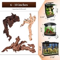Échantillon Gratuit Bois Flotté Naturel Sûr Branches Décoration pour Aquarium Ornement de Souche Décoration de Troncs