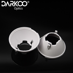 Lente óptica led de 45mm de diámetro, lente individual de plástico de 24 grados con soporte para COB led - Product Image 3