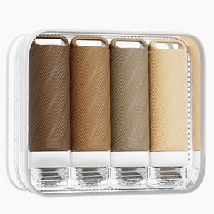 Silicone Travel Toiletries Set 90Ml Portable With Hook Reusable <b>Storage</b> For <b>Bathing</b> Essentials - Product Image 1