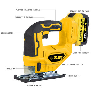 Km Electric Jigsaw Cordless Brushless 13000Rpm Battery Powered Mini <b>Woodworking</b> <b>Tool</b> For Precision Cutting - Product Image 4