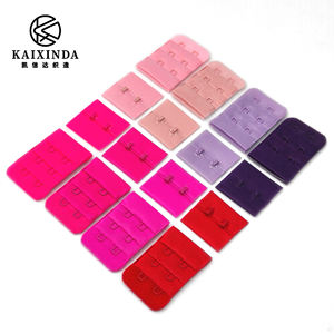 Accessoires de vêtements pour femmes en gros personnalisables : Bande de fermeture à 3 crochets pour soutien-gorge, 3 rangées 2 crochets, boucle de soutien-gorge réglable - Product Image 2