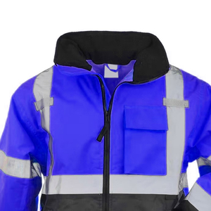 Veste de sécurité réfléchissante haute visibilité pour l'hiver, vêtements de travail thermiques isolés pour le froid - Product Image 6