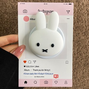 Soporte magnético de silicona 3D con diseño de conejo de dibujos animados para chicas, imán fuerte, soporte universal para teléfono móvil, soporte de escritorio tipo gasbag. - Product Image 6