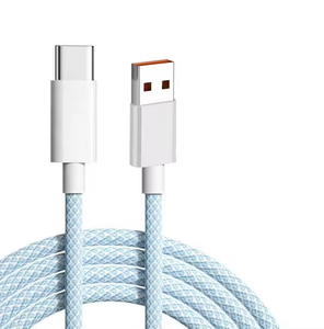 Venta caliente 2M Nylon Trenza <span class=keywords><strong>USB</strong></span> a Tipo <span class=keywords><strong>C</strong></span> Cable de carga rápida Adaptador de cargador de teléfono móvil Cable <span class=keywords><strong>USB</strong></span> para uso en computadora - Product Image 4