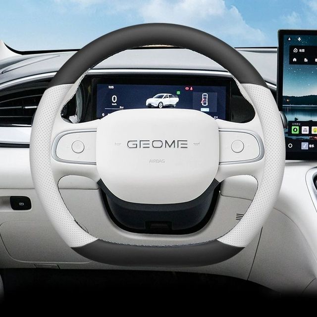 Leather Car Steering Wheel Cover Anti-slip protection for Geely Xingyuan Geometry Emas 5 2024 2025 Auto Accessories ex2