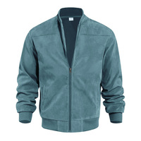 Vestes bomber personnalisées en vert Amy bon marché, à col montant, fines et élégantes, décontractées pour hommes, printemps