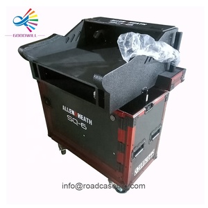 Estuche de transporte duradero y personalizado con elevación hidráulica de doble puerta para <span class=keywords><strong>mezclador</strong></span> DJ, estuche de vuelo con puerta abatible individual para <span class=keywords><strong>Allen</strong></span> & <span class=keywords><strong>Heath</strong></span> SQ6 con espacio 2U - Product Image 1