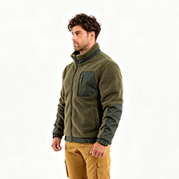 Chaqueta de Invierno para Hombre con Logotipo Personalizado del Proveedor, Chaqueta Softshell Gruesa con Forro Polar, Abrigo Térmico Cálido y Cómodo con Tela en la Parte Delantera