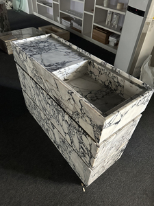 Lavabo de Mármol Arabescato Moderno de Tamaño Personalizado con Grifo para Baño, con Grosor de 20/30 mm para Uso en Hoteles - Product Image 3