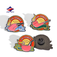Longzhiyu, 20 Años de Experiencia en la Producción de Pines de Esmalte Metálico Personalizados con Temática de Tuberías, Logotipo Personalizado para su Empresa, Insignia de Solapa