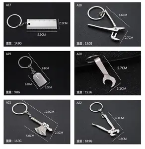 Mini clé à singe en métal personnalisée 3D multifonction Pièces de voiture Porte-clés Accessoires personnalisés en vrac pour voiture et clé