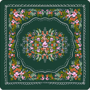 Tapis de table de mahjong américain vintage, motif floral sombre et émotionnel, imprimé pivoine et rose, antidérapant, durable, en feutre écologique - Product Image 3