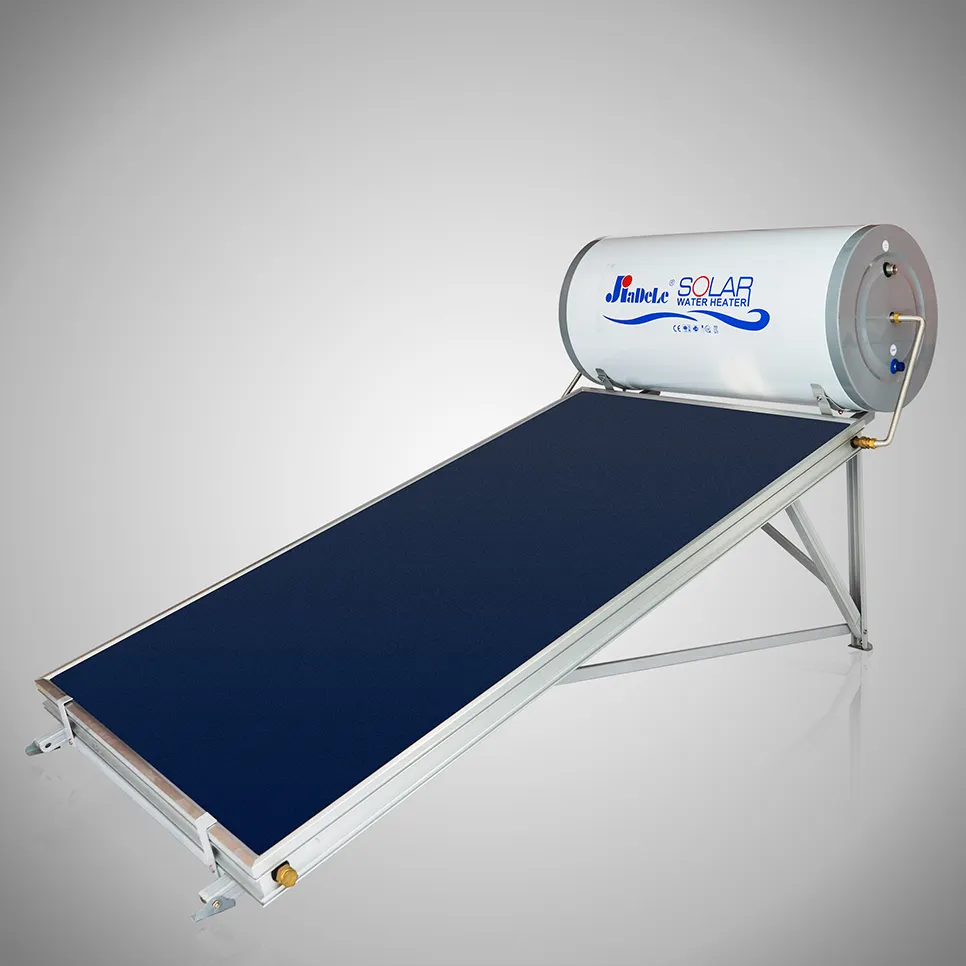 JIADELE gyser solar water heating system chauffe eau solaire flat plate solar collector Pressurized water solar heater for home