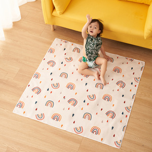 Tapis anti-éclaboussures pour bébé sous chaise haute, tapis anti-dérapant imperméable et lavable, <span class=keywords><strong>protection</strong></span> de <span class=keywords><strong>sol</strong></span>, tapis de jeu et nappe - Product Image 4