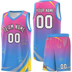 Maillot de basket-ball personnalisé pour hommes et femmes nom d'équipe numéro Logo imprimé short de réservoir pour jeunes vêtements de basket-ball - Product Image 3