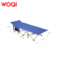Lit pliant portable Oxford 600D pour adultes, design moderne pour le camping, la randonnée, la chasse, les voyages et les hôpitaux