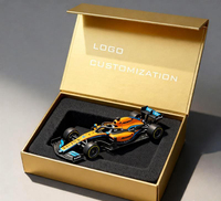 Boîte de modèle de voiture de luxe sur mesure à l'échelle 1:18 avec coque rigide, estampage à chaud et technologie UV partielle - Vente en gros fabricant