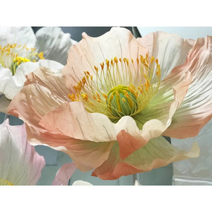 Flor de Amapola <span class=keywords><strong>Gigante</strong></span> Hecha a Mano de Color Rosa Claro para Decoración de Bodas, Eventos, Baby Showers y Cumpleaños - Product Image 6