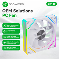 Ventola per Case PC EK120 ARGB WH 120mm Bianca PWM, Silenziosa 20dBA, Sincronizzazione 5V, Collegamento a Catena per PC Gaming, Fornitore OEM all'Ingrosso