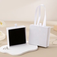 Coffret cadeau de luxe personnalisé pour bijoux avec sac fourre-tout assorti, style tiroir, pour bagues, boucles d'oreilles et colliers
