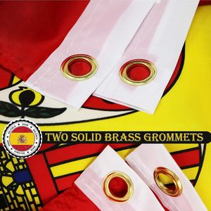 Анти-Ультрафиолетовый выцветающий флаг Испания национальный флаг полиэфирное волокно 3x5 футов принт яркие цвета Испанский флаг - Product Image 4