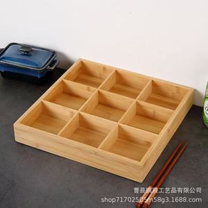Traditional Chinese <b>Snack</b> <b>Tray</b> Bamboo Storage Box For Home New Year Wedding Occasions Multifunctional Serving <b>Trays</b> - Product Image 4