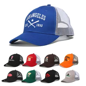Custom Logo Embroidery vintage trucker hat Solid Color Baseball Hat 6 Panel Cap Wholesale Low Price caps hats