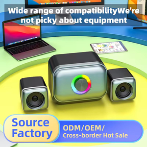 Chxdev Trò Chơi Loa Với Màu Xen-Răng 2.1 Kênh Loa Siêu Trầm Có Dây/Loa Không Dây <span class=keywords><strong>USB</strong></span> Máy Tính Để Bàn Máy Tính Máy Tính Xách Tay Nhà Loa Aux - Product Image 6