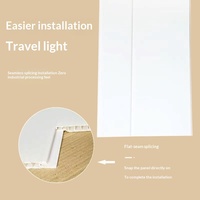Matériaux de plafond suspendu en PVC, panneau en plastique rectangulaire, plafond décoratif 3000x300mm, salon, cuisine, salle de bain