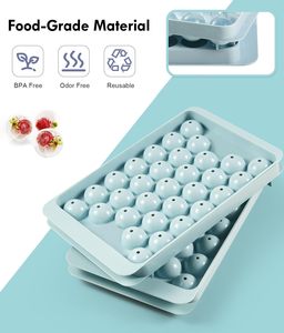 Bac à glaçons de qualité alimentaire avec couvercle, résistant au congélateur, moule rectangulaire pour mini-boules de glace - Product Image 4