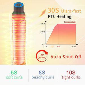 <span class=keywords><strong>Fer</strong></span> à friser intelligent Kang Road Titanium Barrel <span class=keywords><strong>32</strong></span> <span class=keywords><strong>MM</strong></span> avec minuterie et écran LCD portable - Product Image 4
