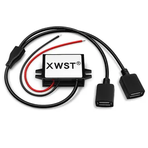 XWST DC 12V 24V to 5V buck Converter 5A 25W DC Step Down Buck USB Micro mini mobile phone charger DC step-down module charger